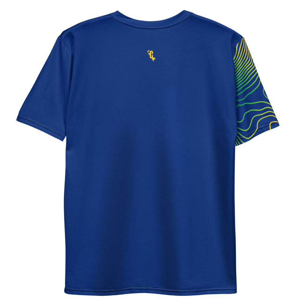 Men's Saint Vincent and the Grenadines Proud National Royal Blue Smooth Texture Crew Neck