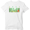 Men's JUST HUMAN Green Fire Smooth Texture Crew Neck