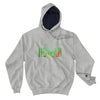 Men's JUST HUMAN Green Fire Loose Fit Champion Hoodie