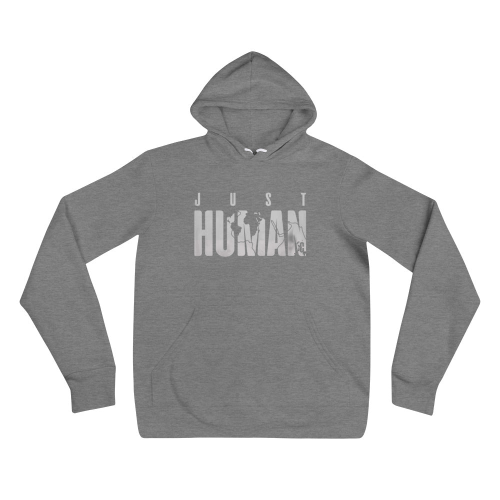 Women's JUST HUMAN Grey Ice Pullover Hoodie