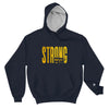 Men's Gold-Striped Strong PrinCple Champion Hoodie