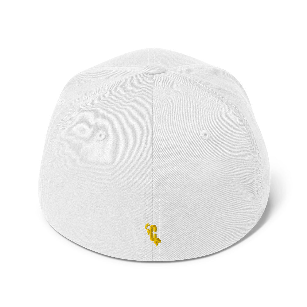 HUMAN Flexifit Structured Closed-Back Twill Yellow Cap