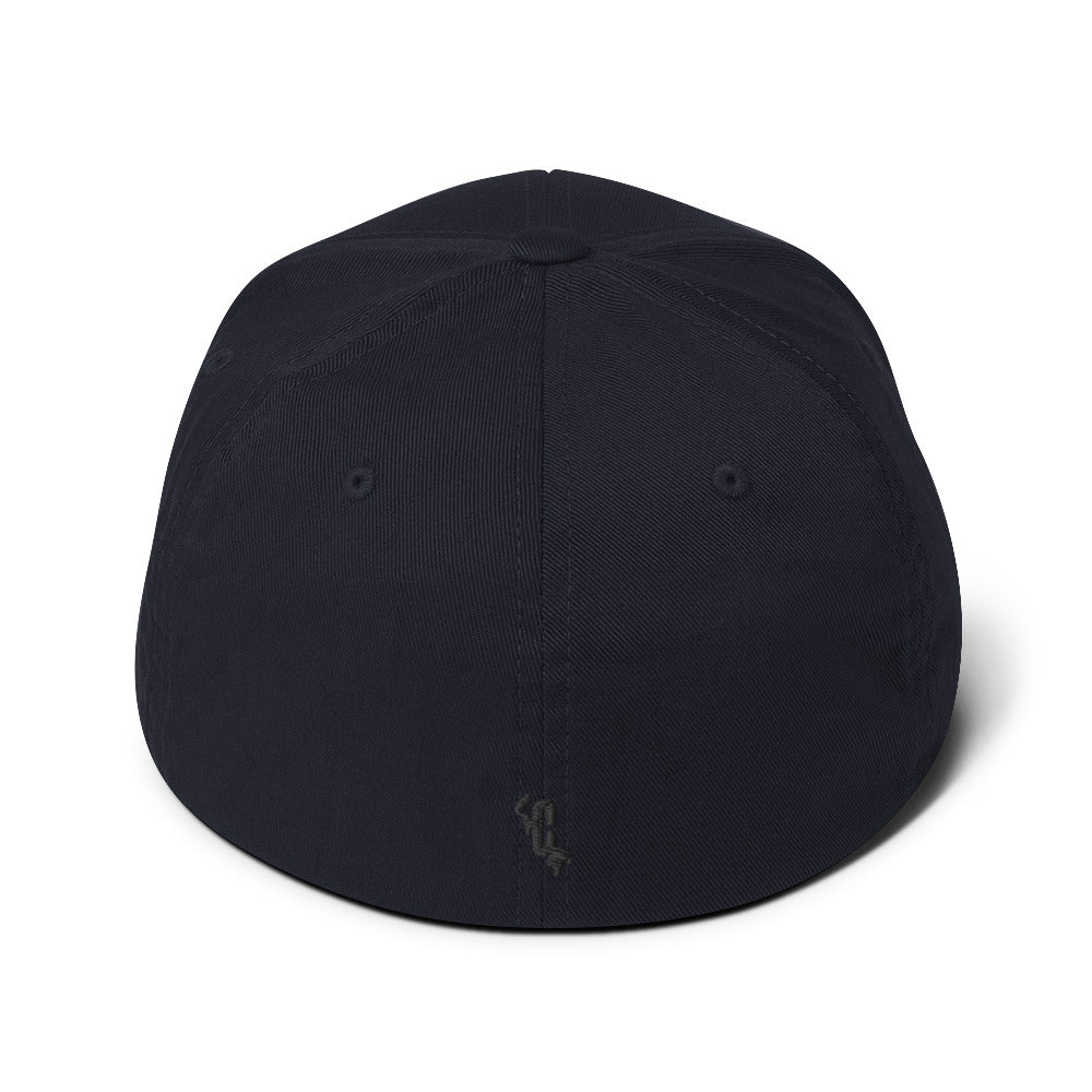 FEATURED: HUMAN Flexifit Structured Closed-Back Twill Black Cap
