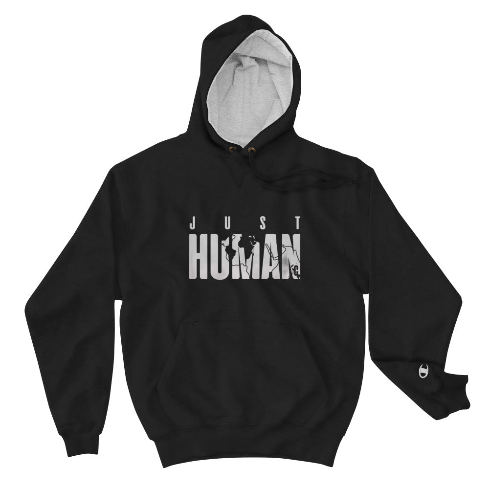 Men's JUST HUMAN Grey Ice Loose Fit Champion Hoodie